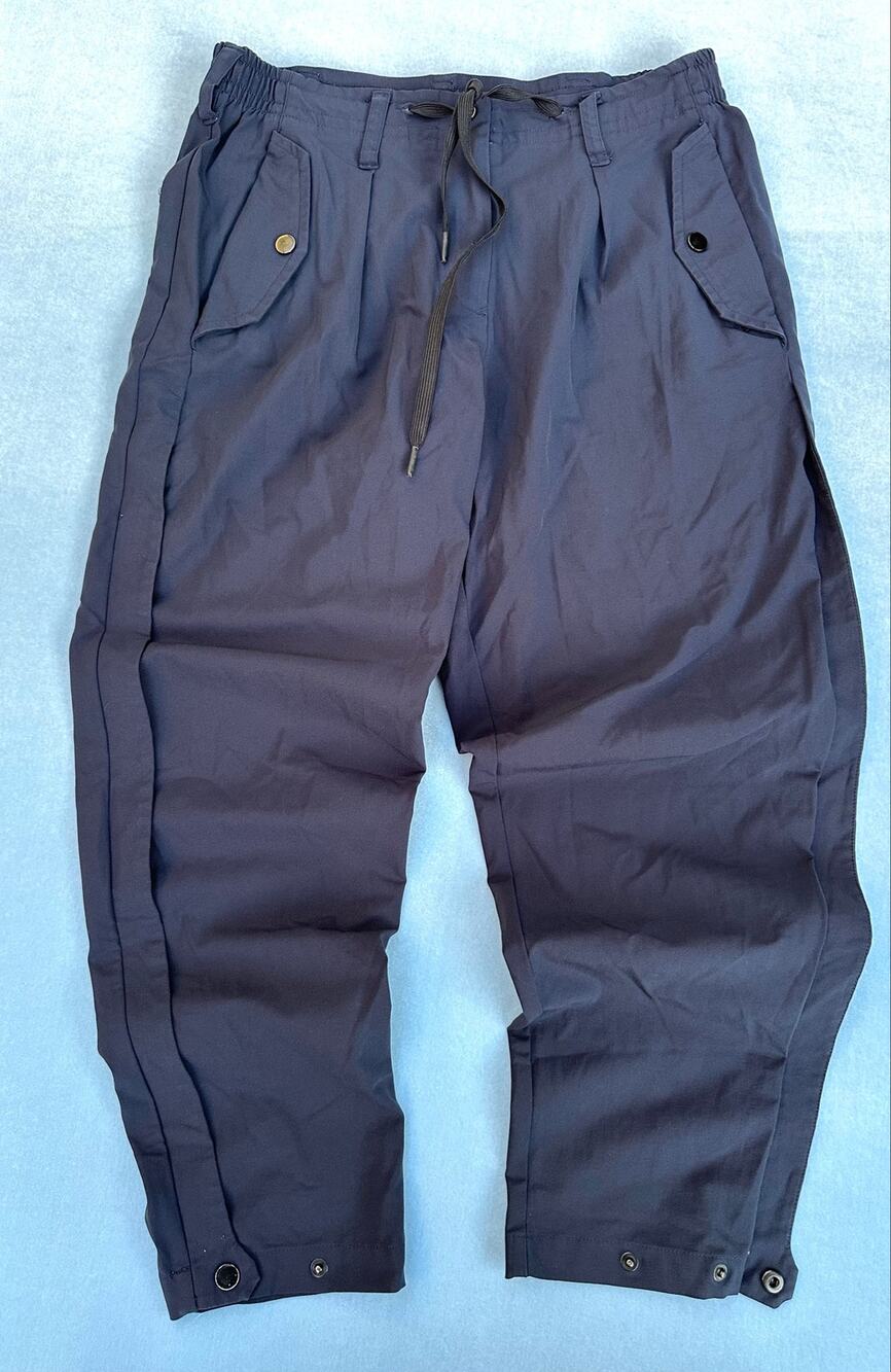 Paskho Men's Small Blue Utility Cargo Pants Technical Stretch Snap Hem Gorpcore